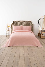 L'essentiel linge de maison Colcha Waffle - Powder de doble piqué